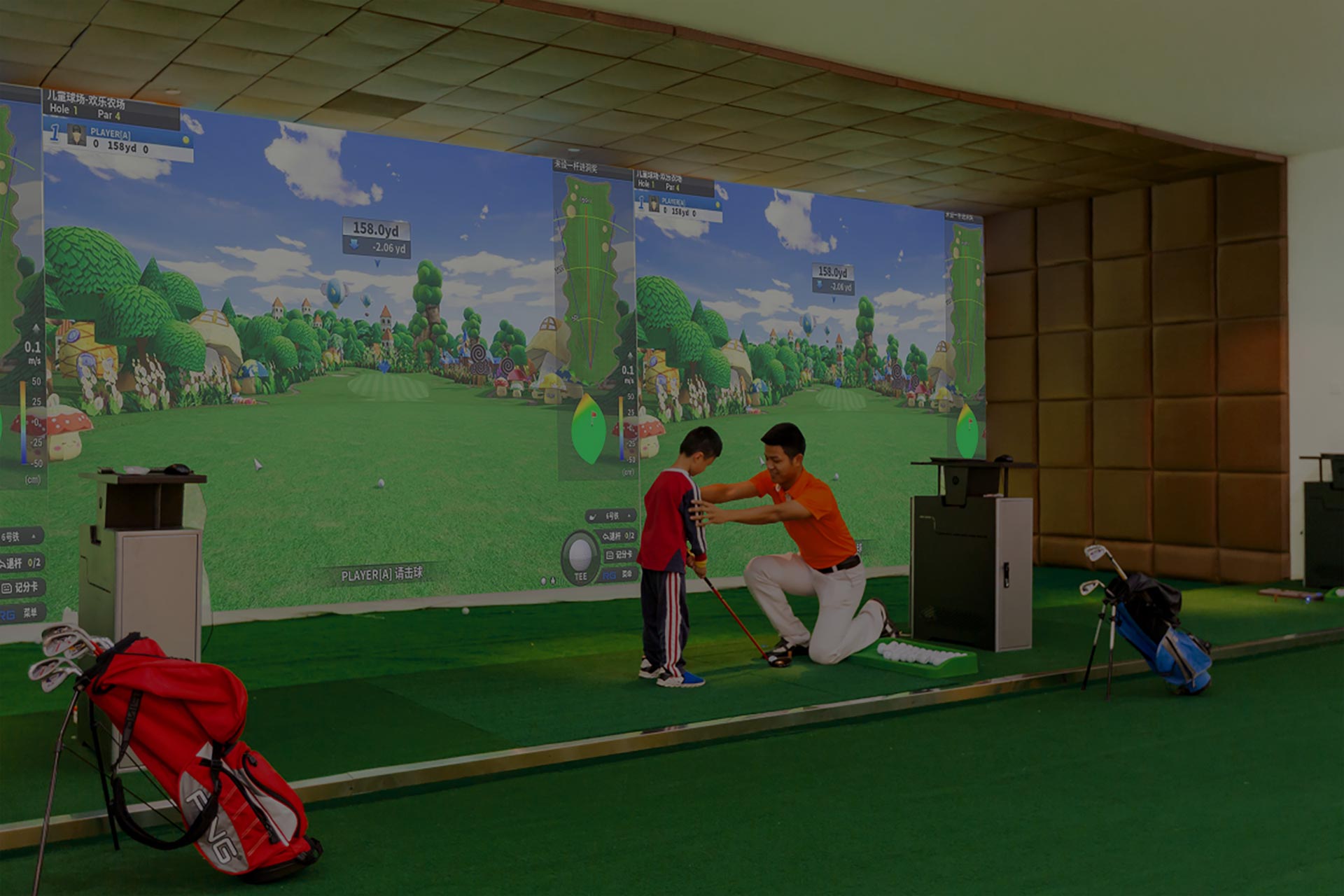 青少年培训球馆-室内高尔夫_模拟高尔夫_高尔夫模拟器